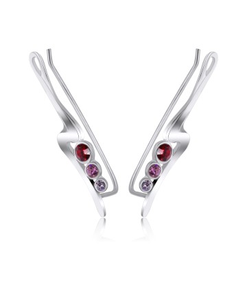 Silver Earring Pretty Stone EL-109